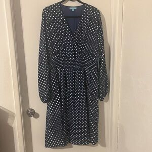 Polka Dot Long Sleeve Dress